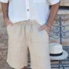 Leinen Shorts fuer Herren