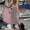 Leinen Minikleid Santorini