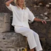 Leinen Hosenanzug für Damen Positano