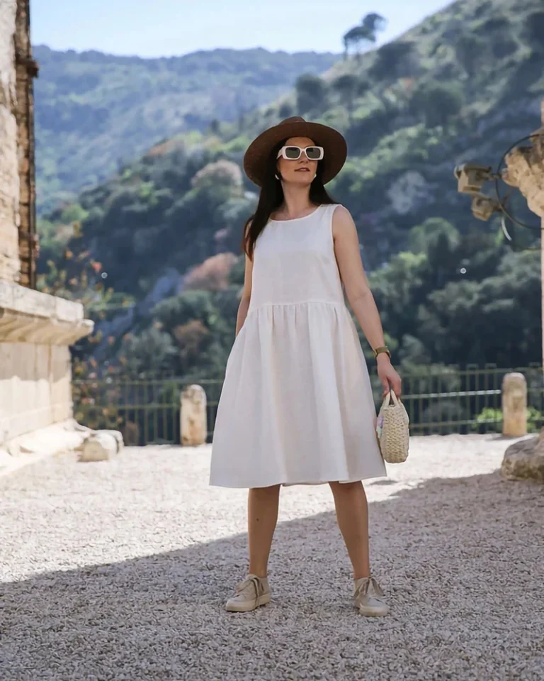 Leinen Midikleid Provence