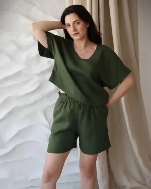 Leinen Shorts für Damen Positano