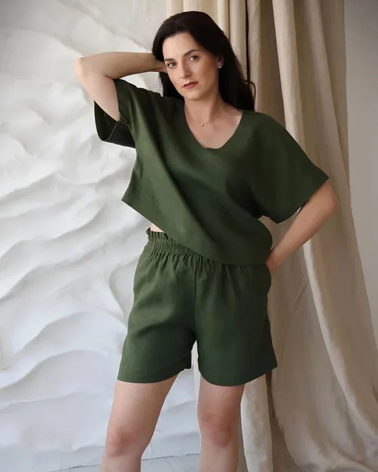 Leinen Shorts für Damen Positano