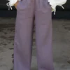 Leinenhose mit Gummizug für Damen Positano