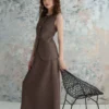Langer Leinenrock für Damen Carolina