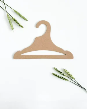 Kleiderbügel Kinder mit Querstange braun