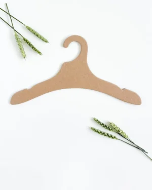 Bio Kleiderbügel ohne Querstange braun