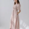 Leinen Maxikleid Boho