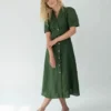 Leinen Maxikleid für Damen Boho