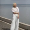 Leinen Top für Damen mit Vintage-Effekt Terra
