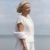 Leinen Top für Damen mit Vintage-Effekt Terra