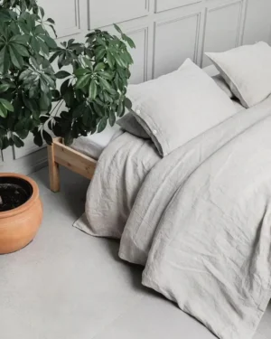 Leinen Bettbezug – Naturfarbe