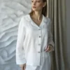 Leinen Schlafanzug mit Hose für Damen Serene