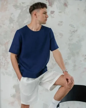 Leinen Hemd für Herren Panama