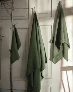 Leinen Waffelhandtücher 3er Set