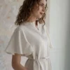 Leinenkleid mit Volantsaum Vivian
