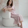 Leinenkleid mit Volantsaum Vivian